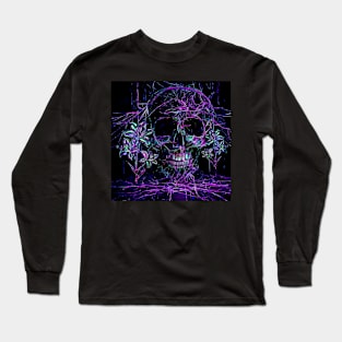 Skulls and flowers Long Sleeve T-Shirt